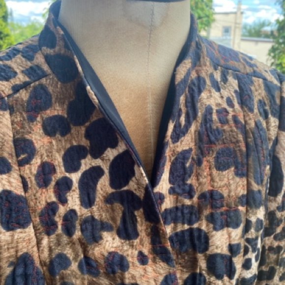 Lafayette 148 New York Leopard Print Sz 10 Blazer - Picture 5 of 7